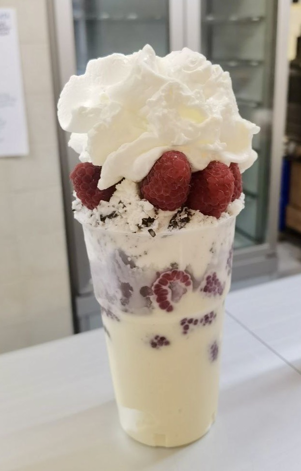 Il gelato servito.
