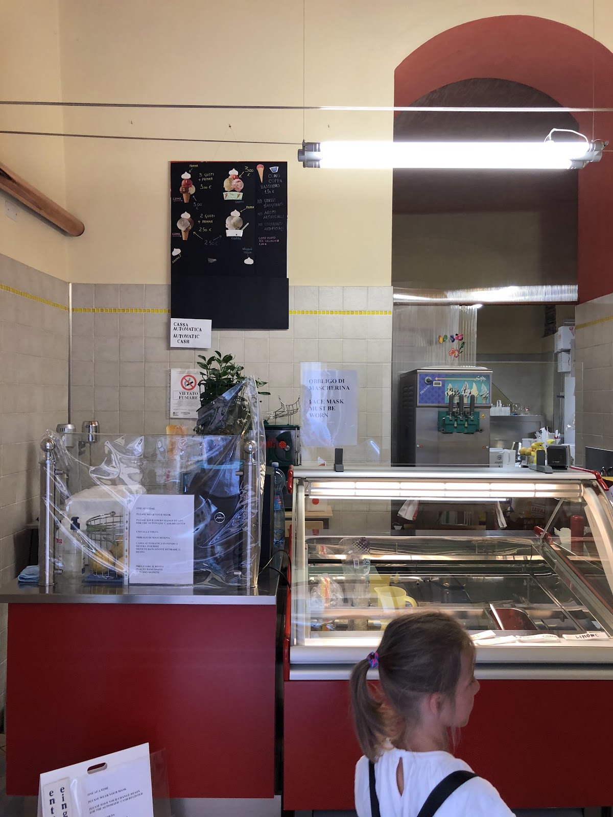Il locale in servizio.