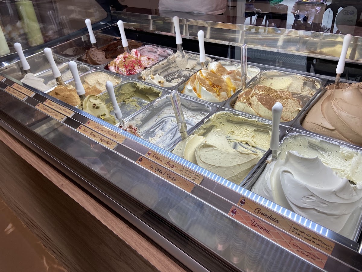 Il gelato servito.