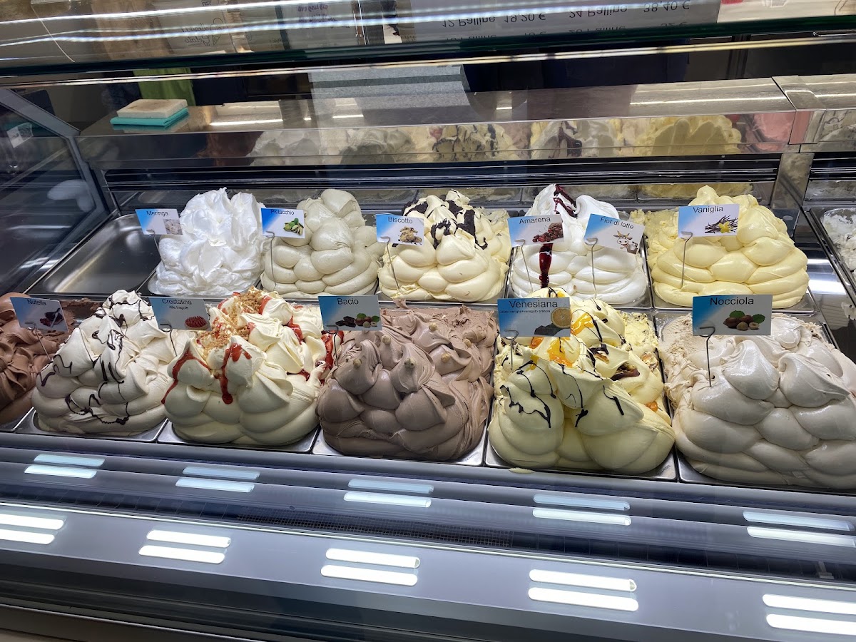 Il gelato servito.