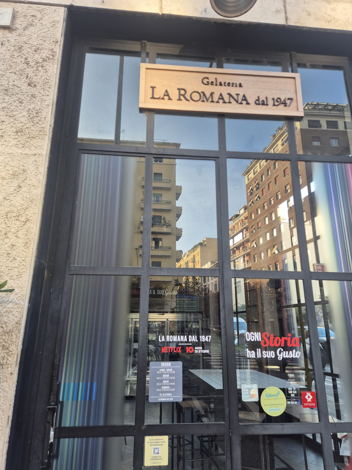 Un dettaglio del banco.