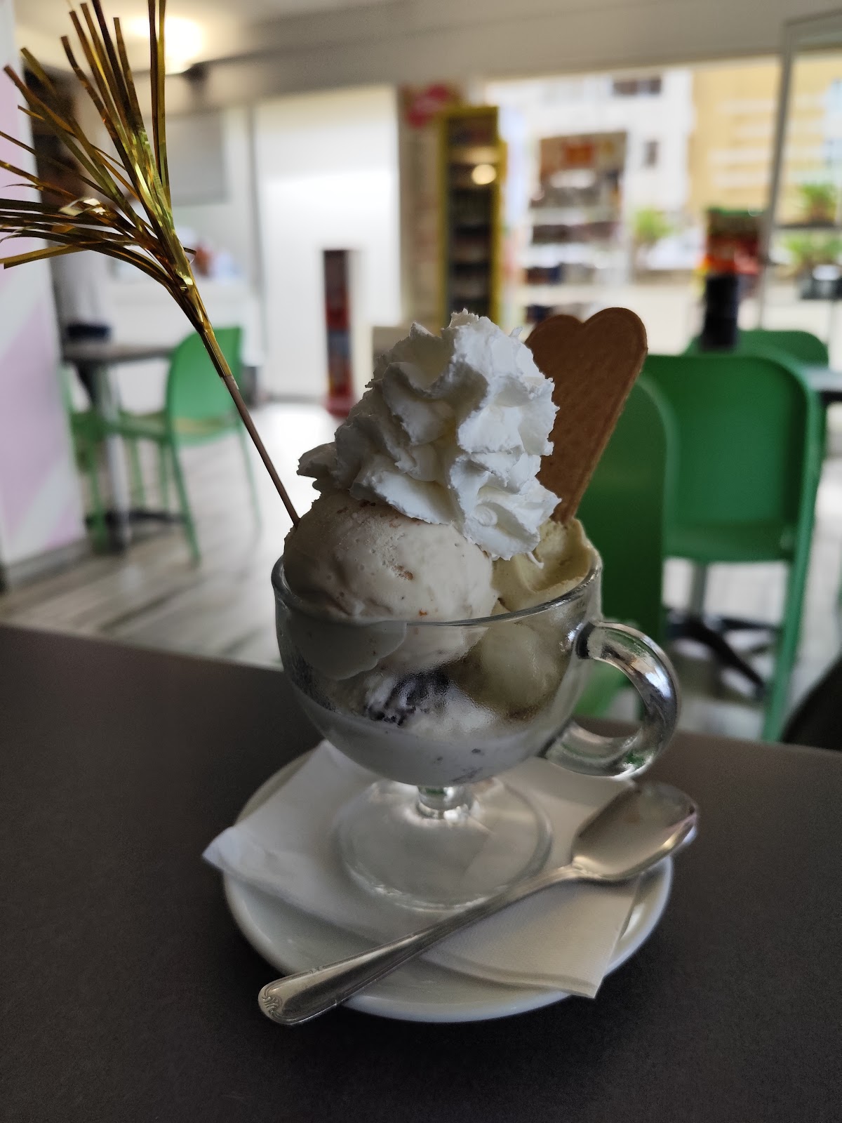 Il gelato servito.