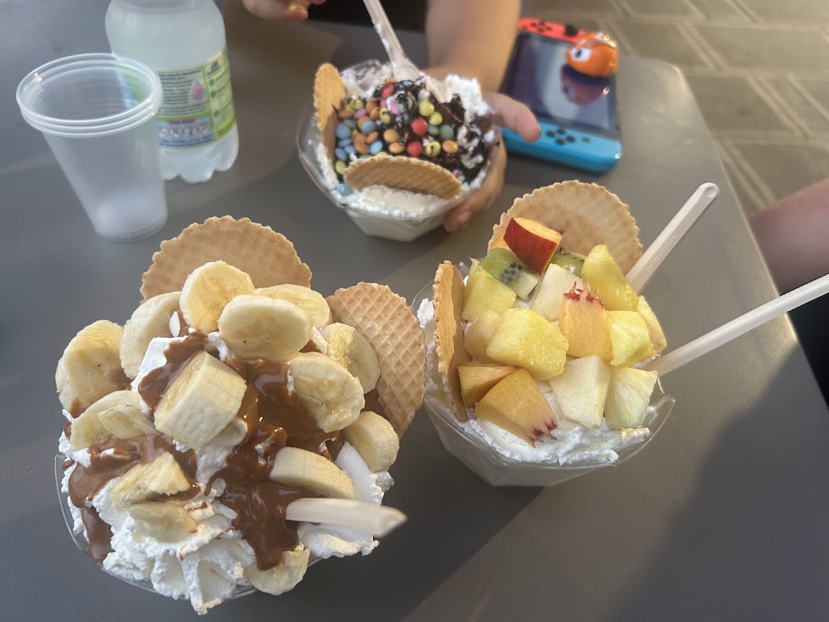 Il gelato servito.