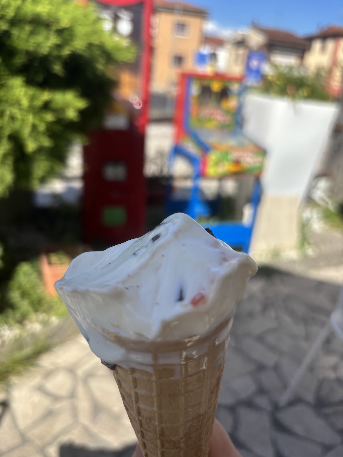 Il gelato servito.