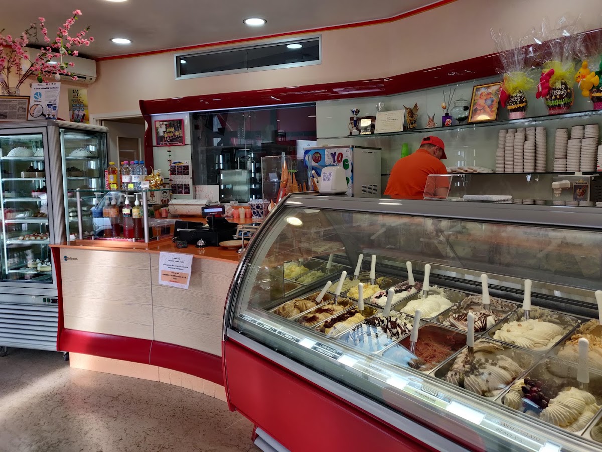 Il gelato servito.