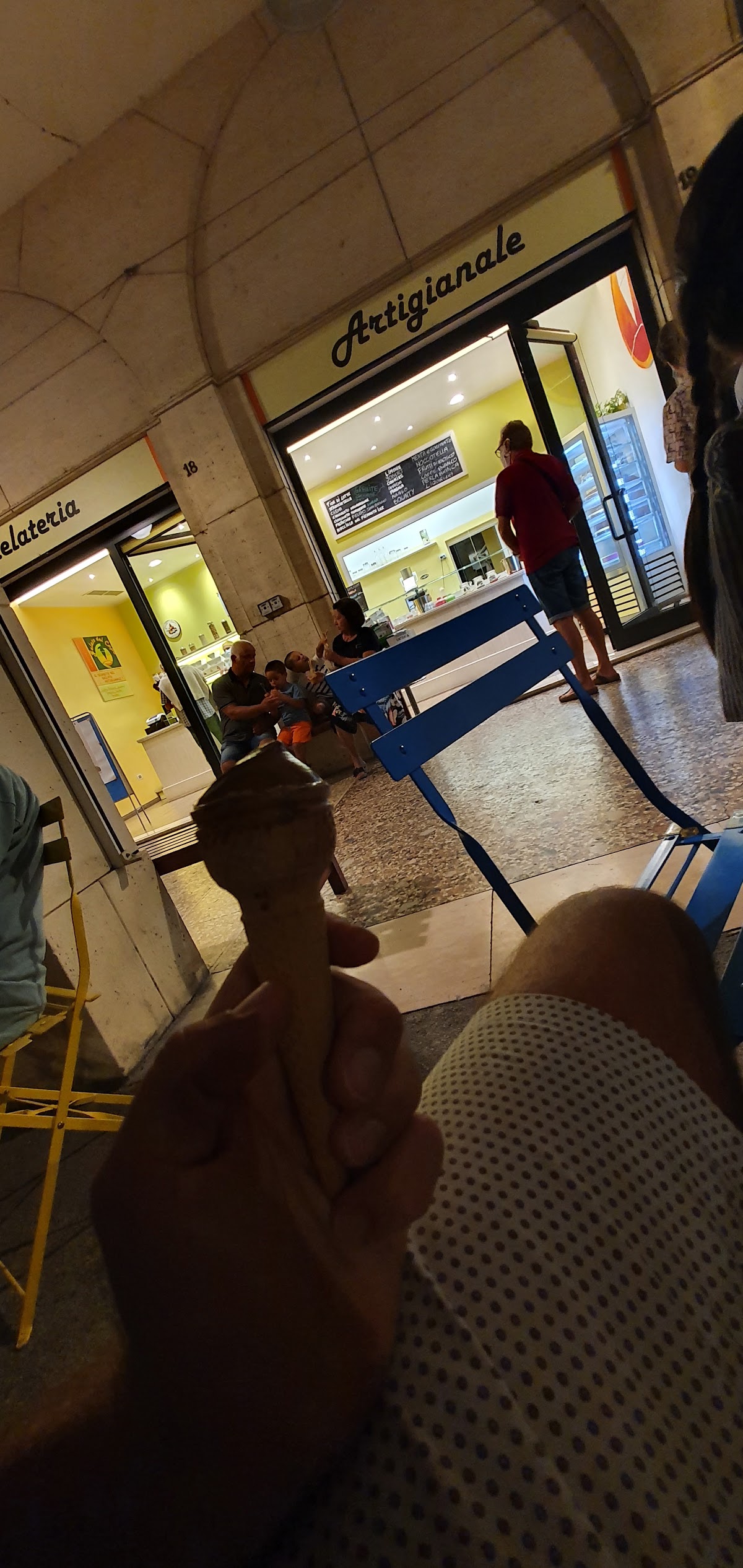 Un dettaglio del banco.