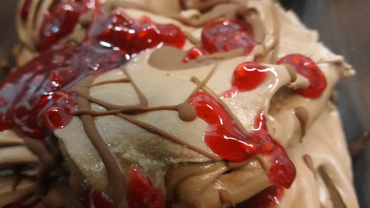 Il gelato servito.