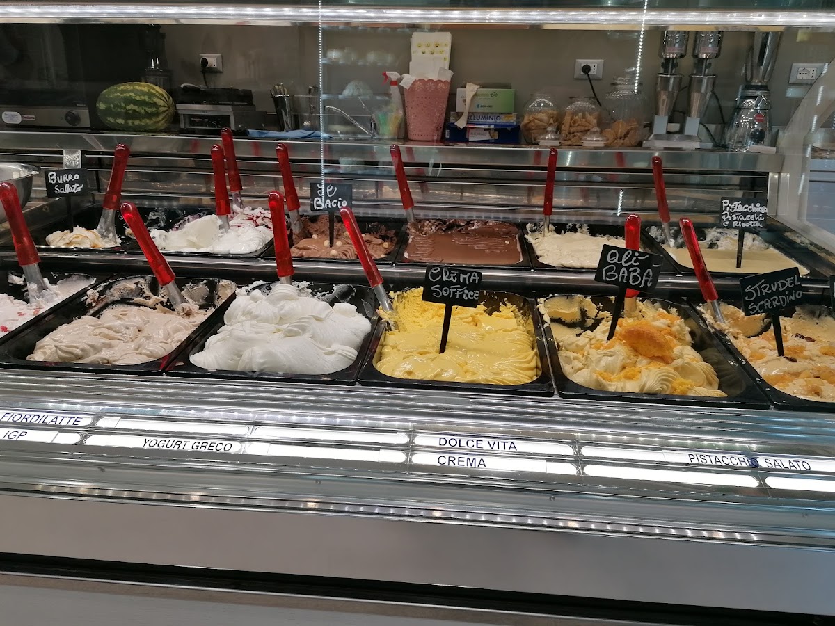 Il gelato servito.