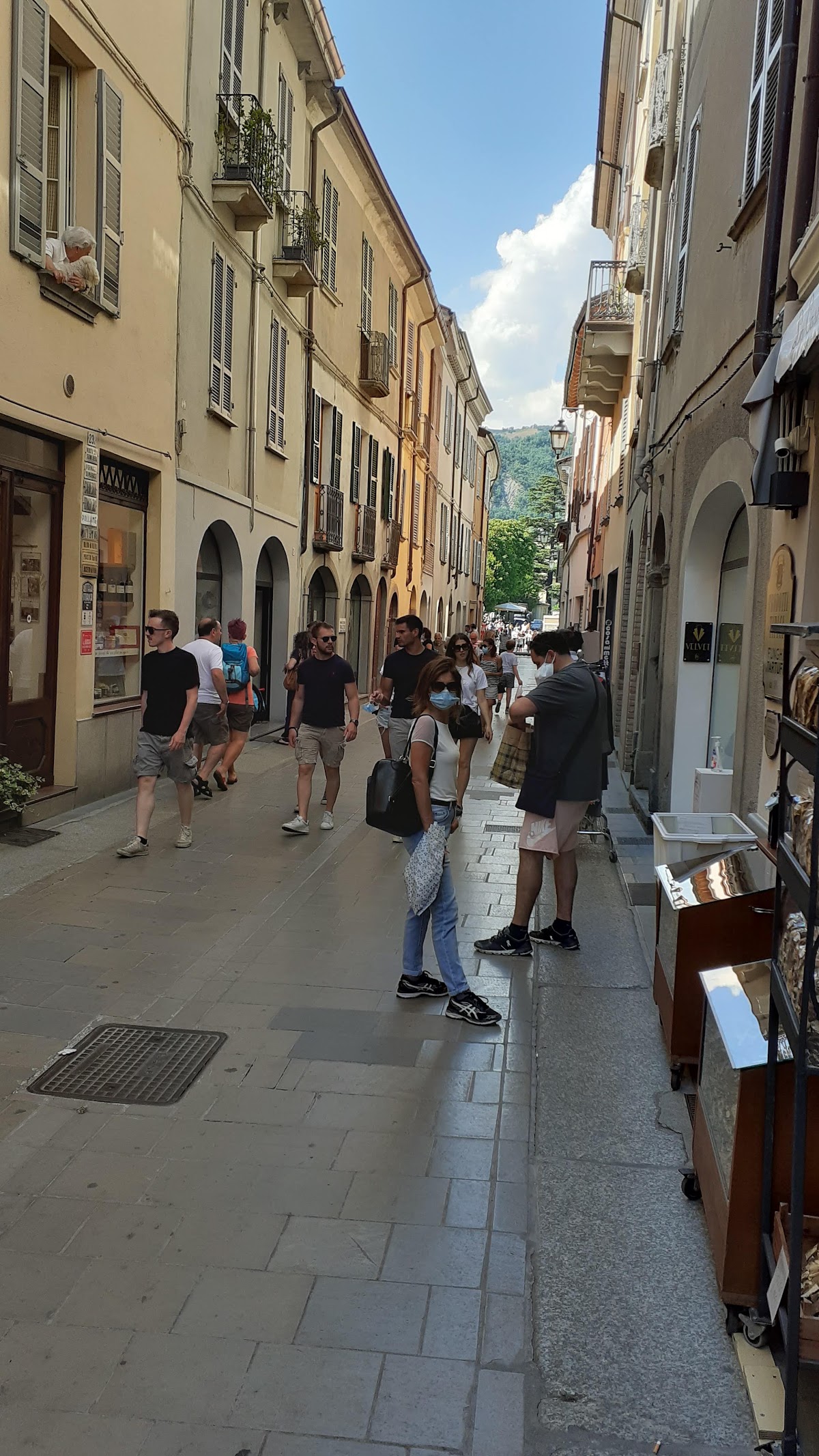 Un dettaglio del banco.