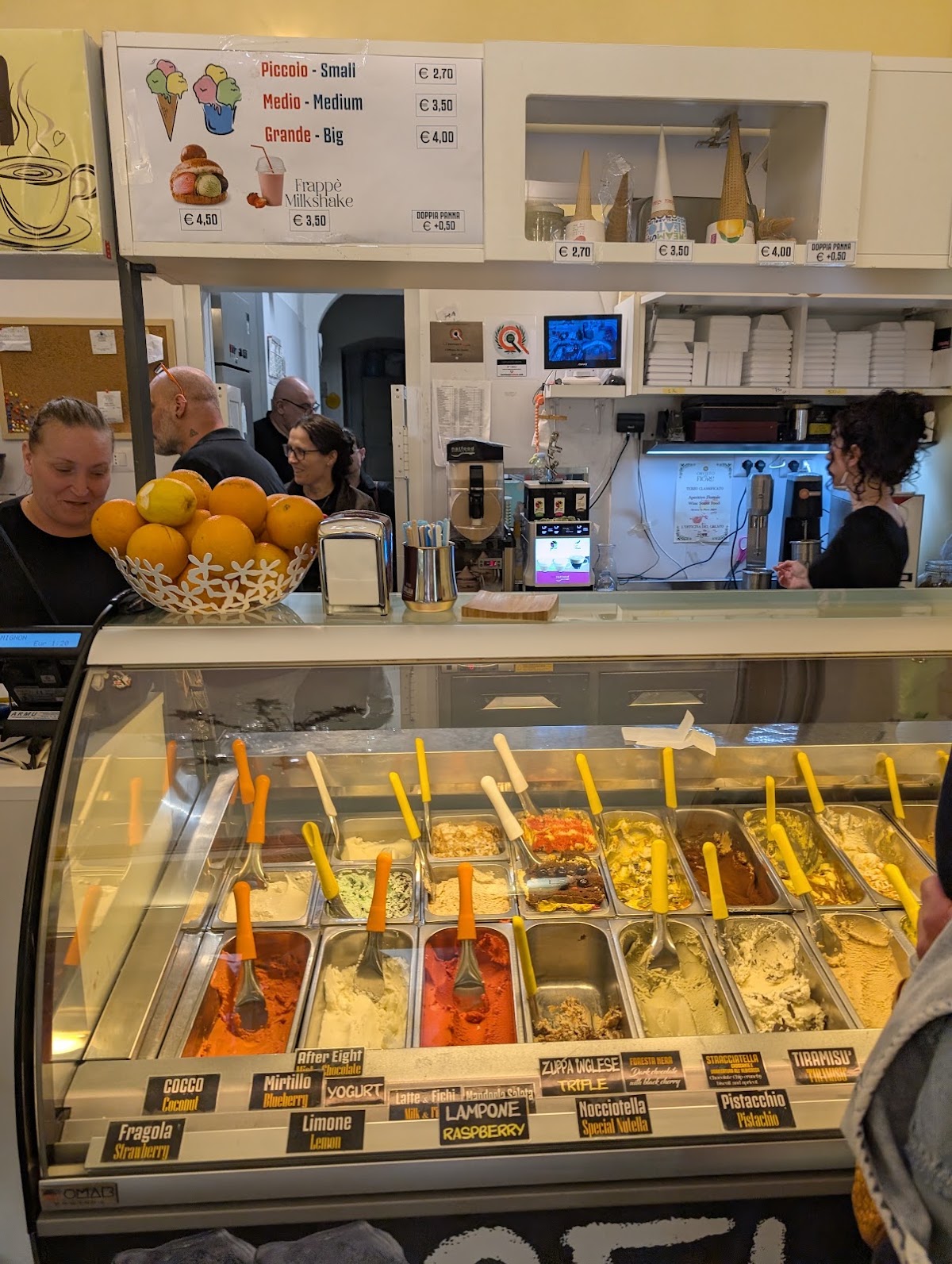 Il gelato della casa.