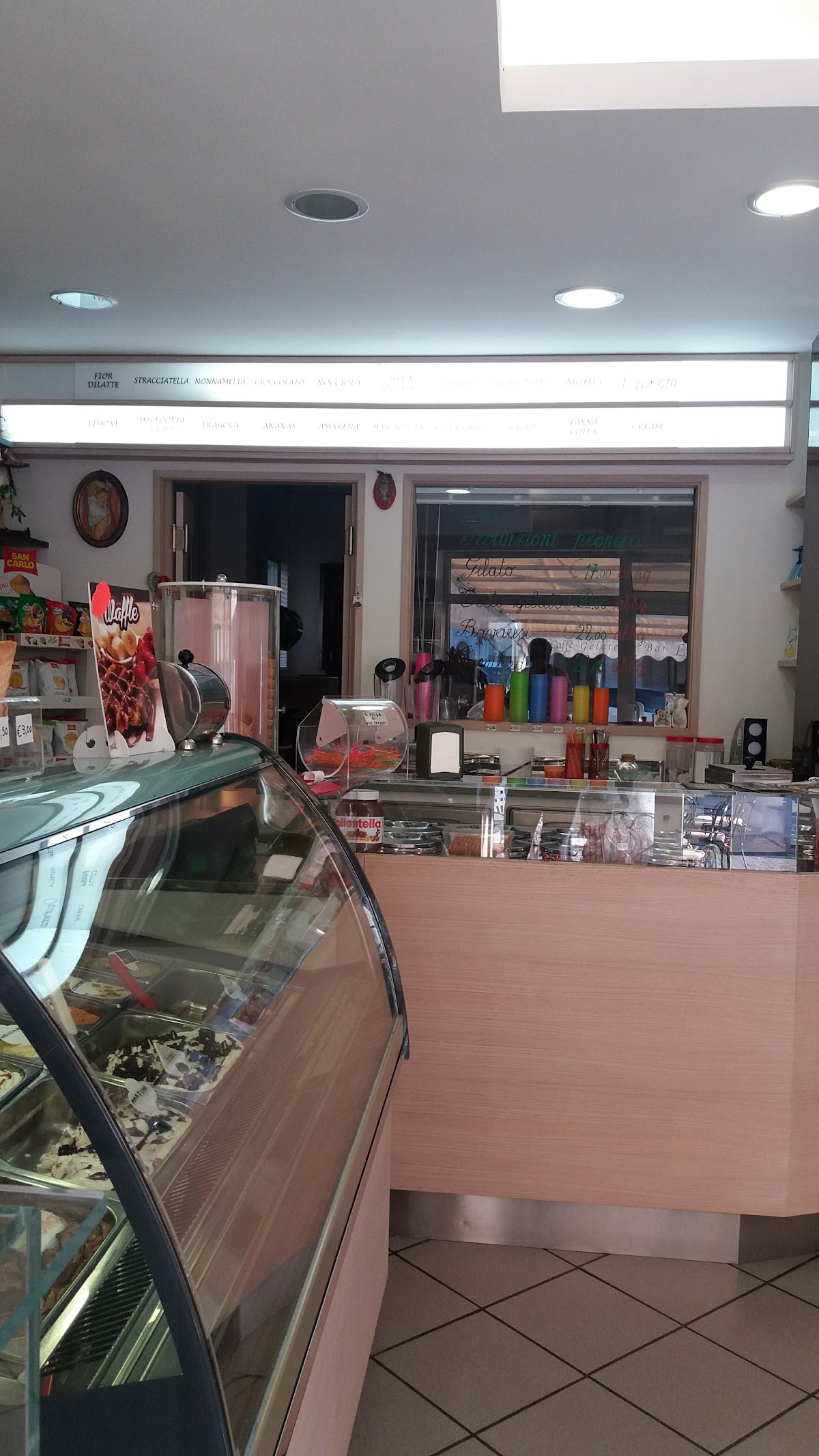 Un dettaglio del banco.