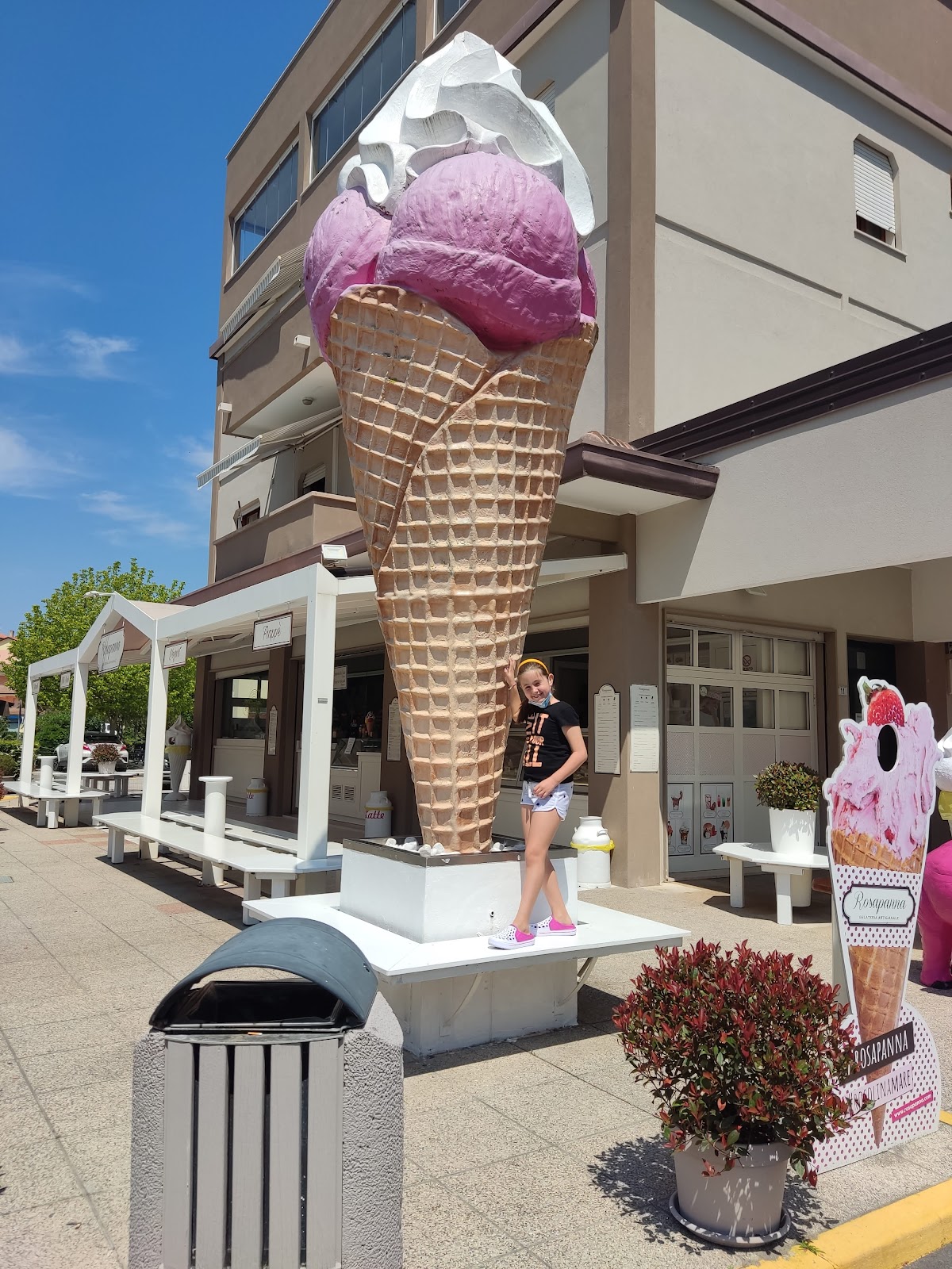 Il gelato servito.