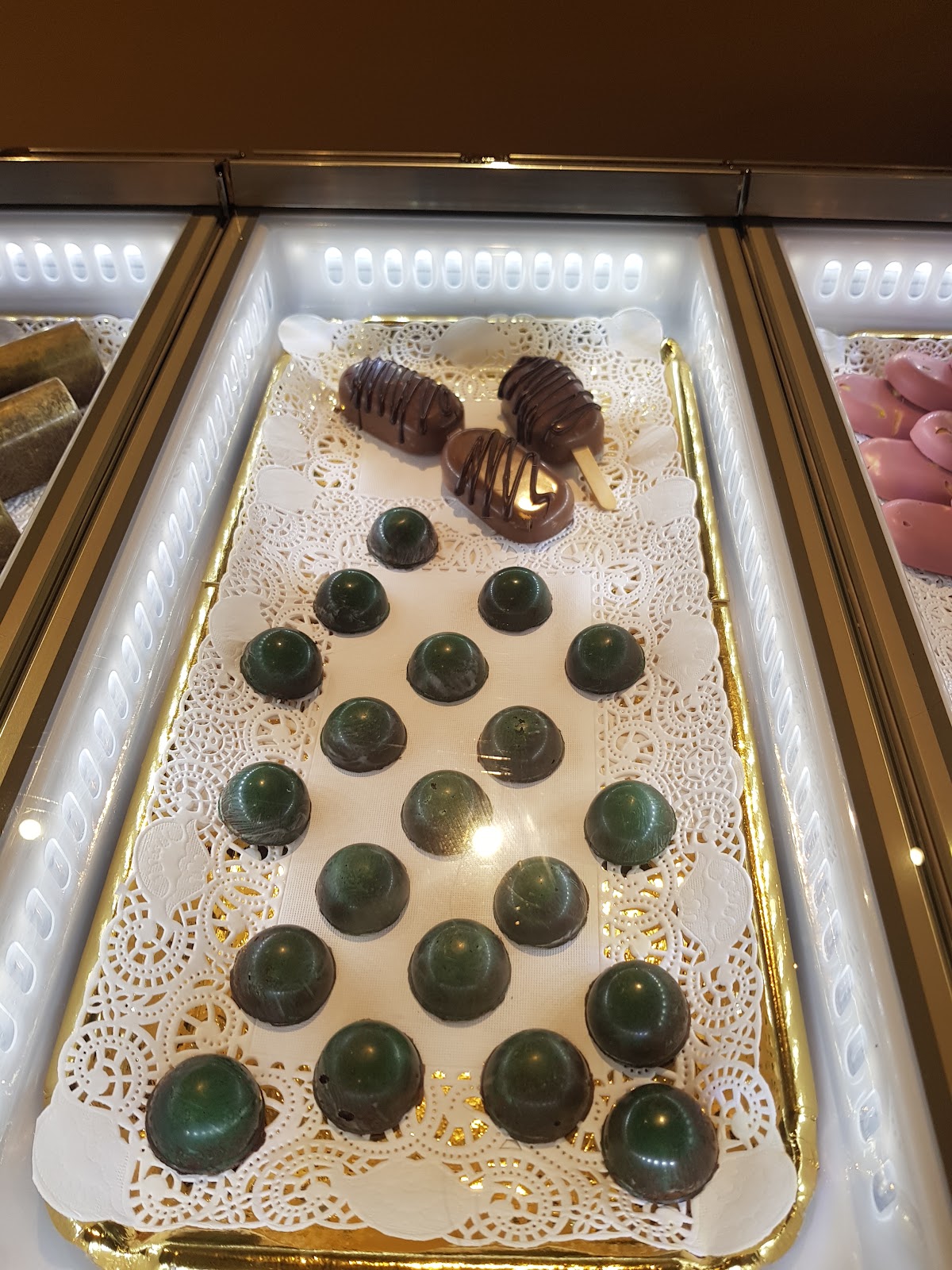 Un dettaglio del banco.