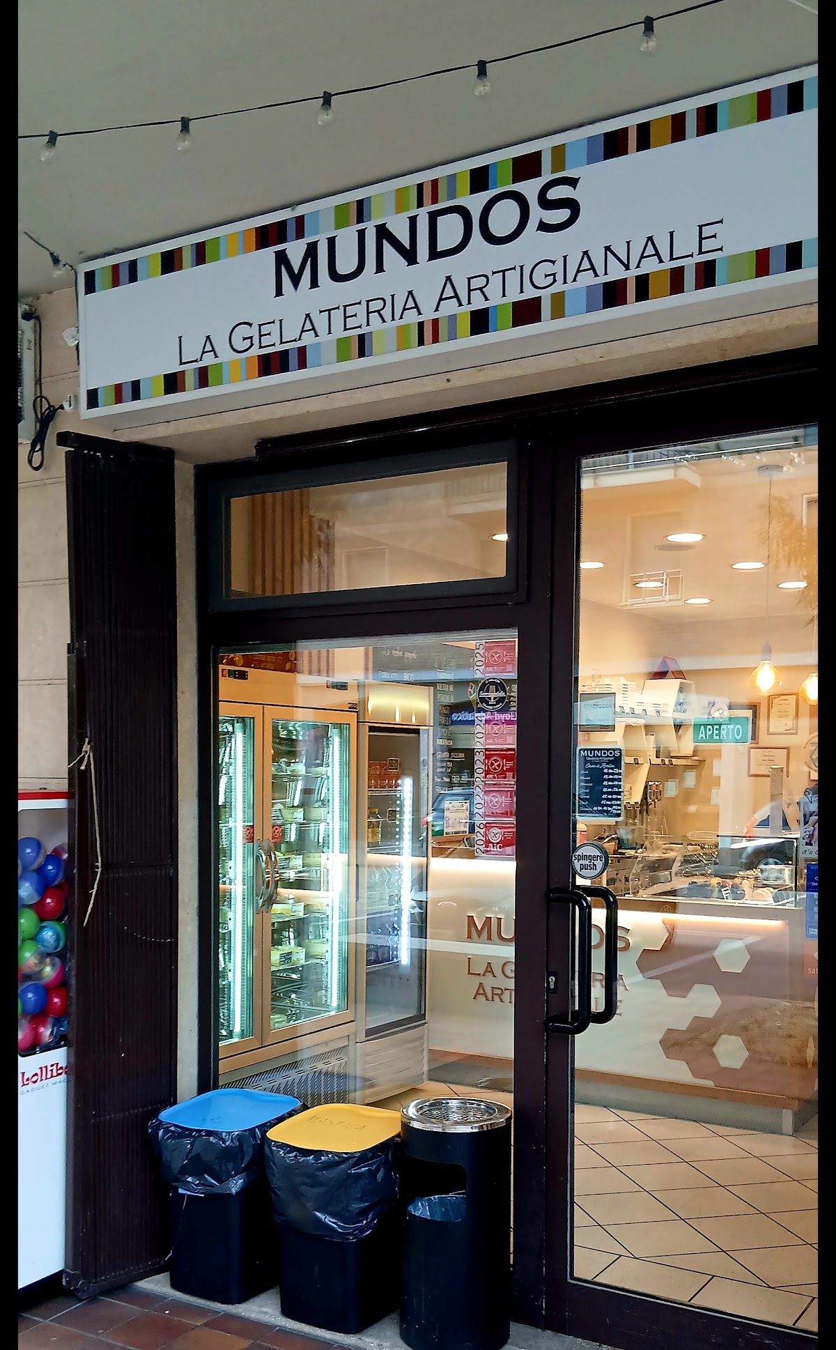 Il gelato servito.