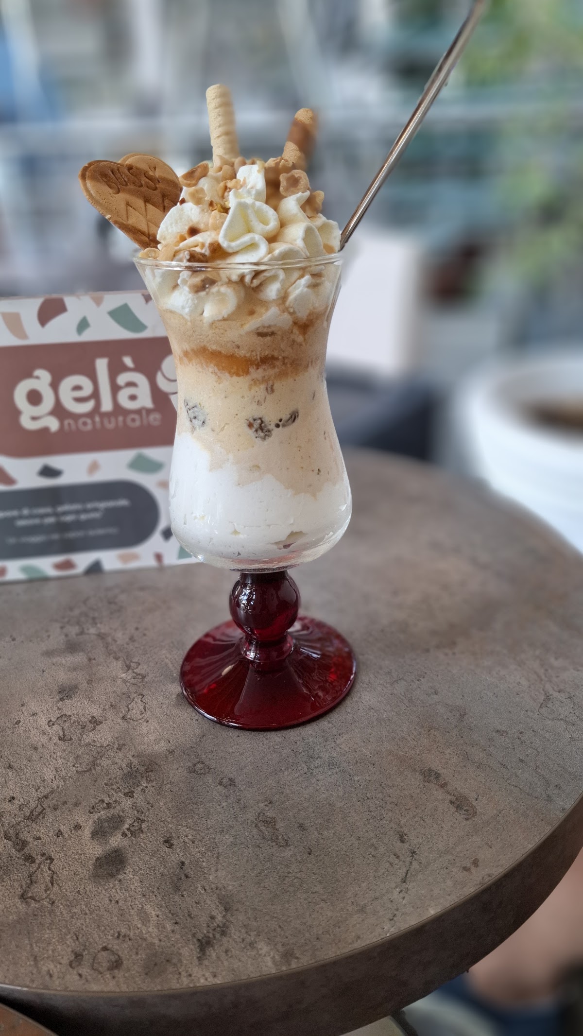 Il gelato servito.