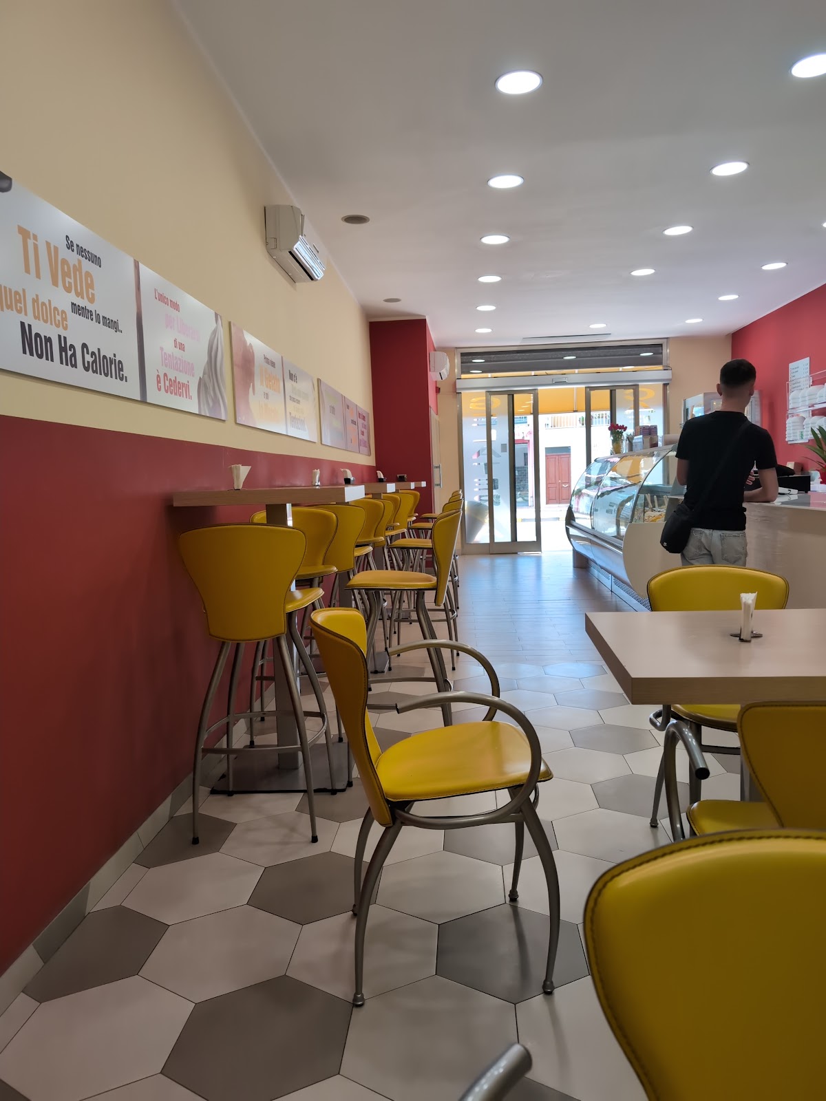Un dettaglio del banco.