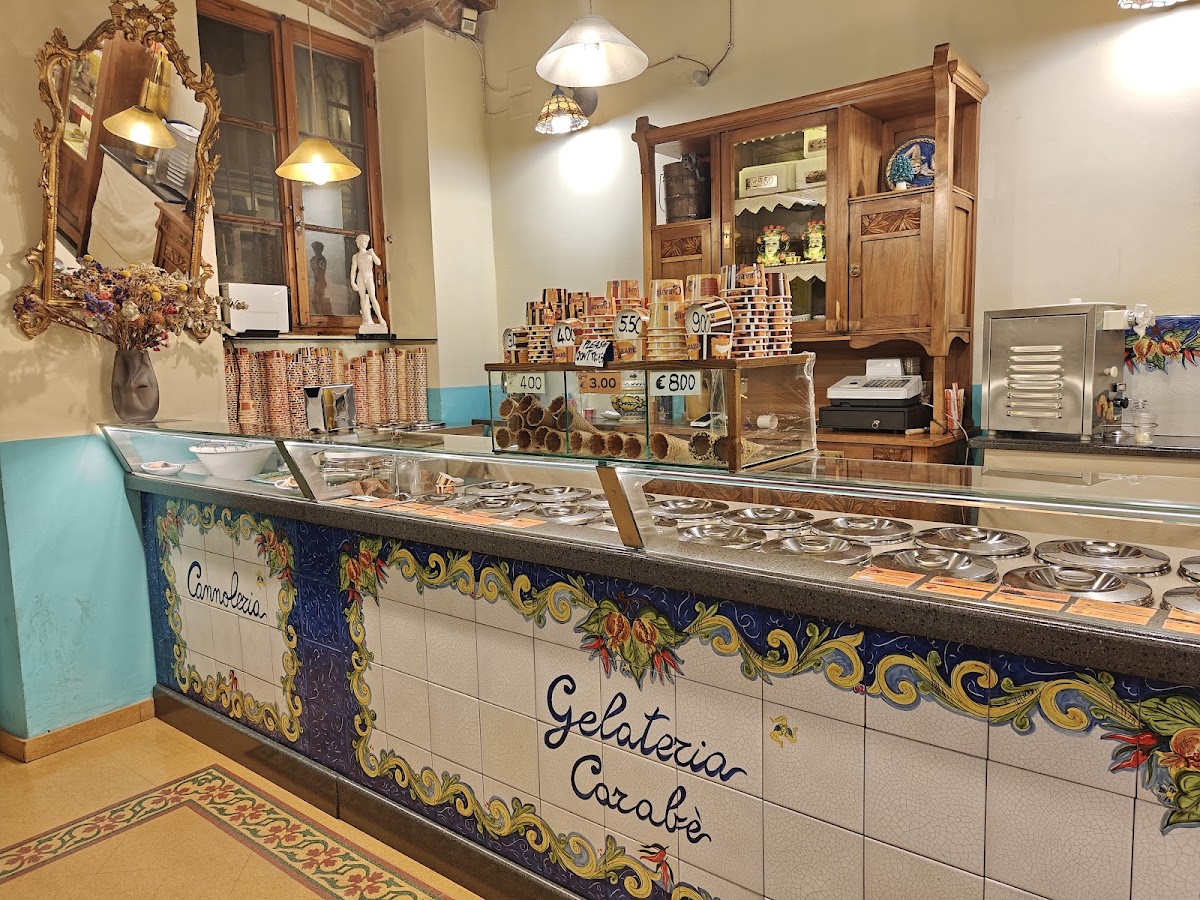 Il gelato servito.