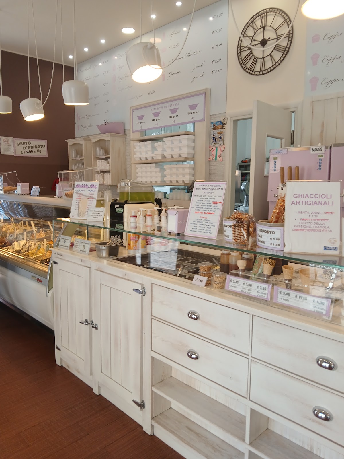 Il gelato servito.