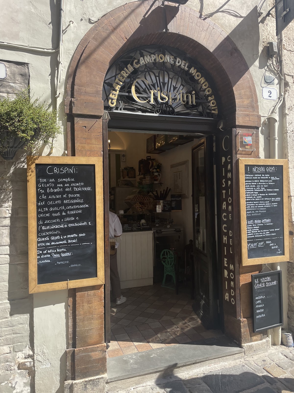Il gelato servito.