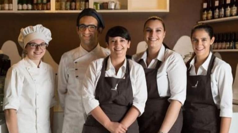 Il gelato servito.