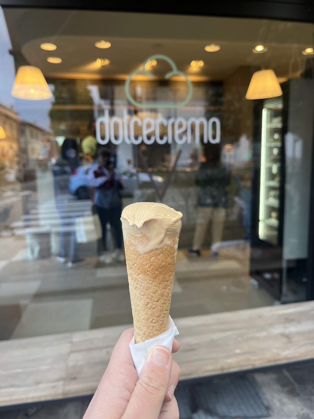 Il gelato servito.