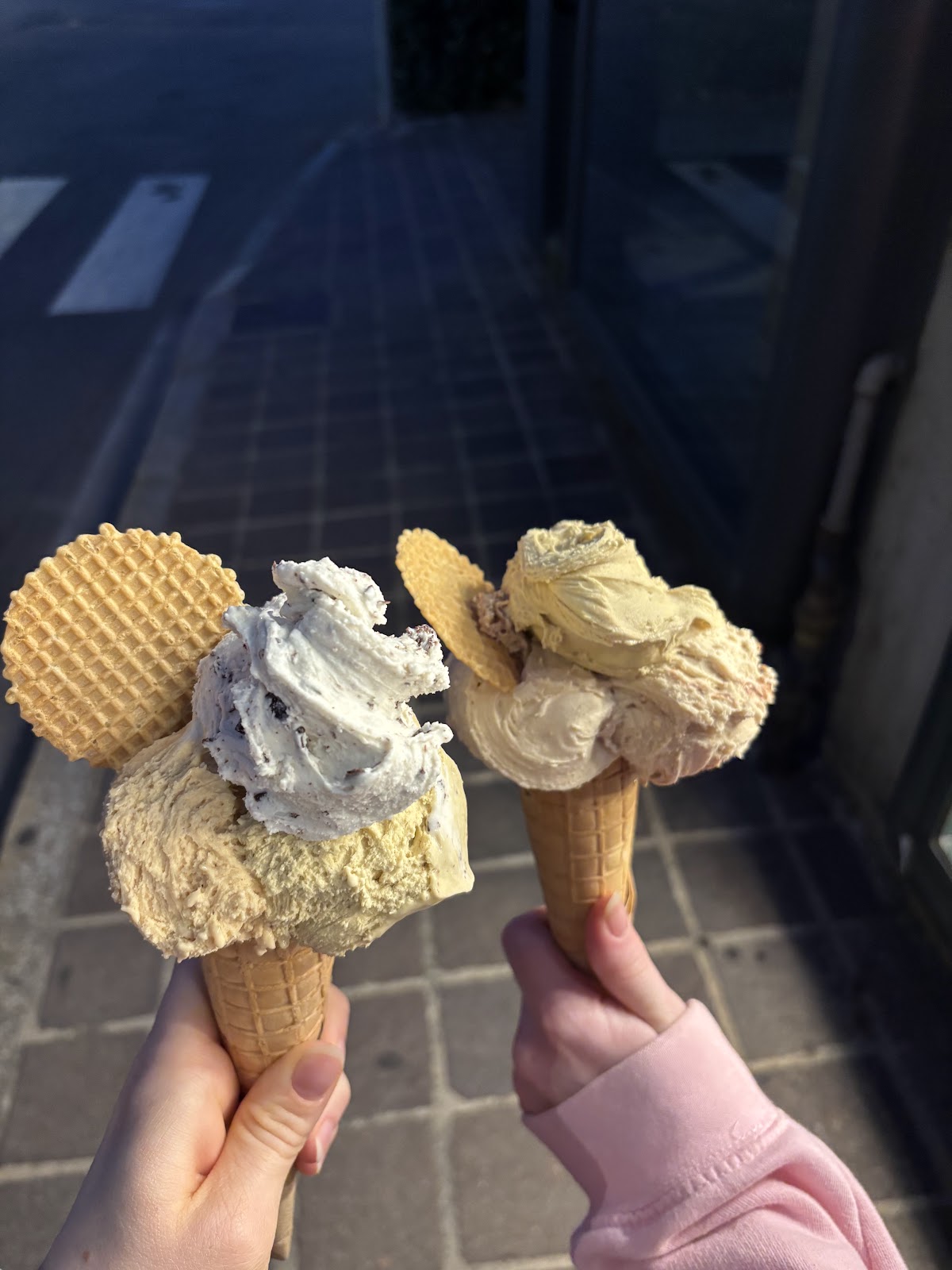 Il gelato servito.
