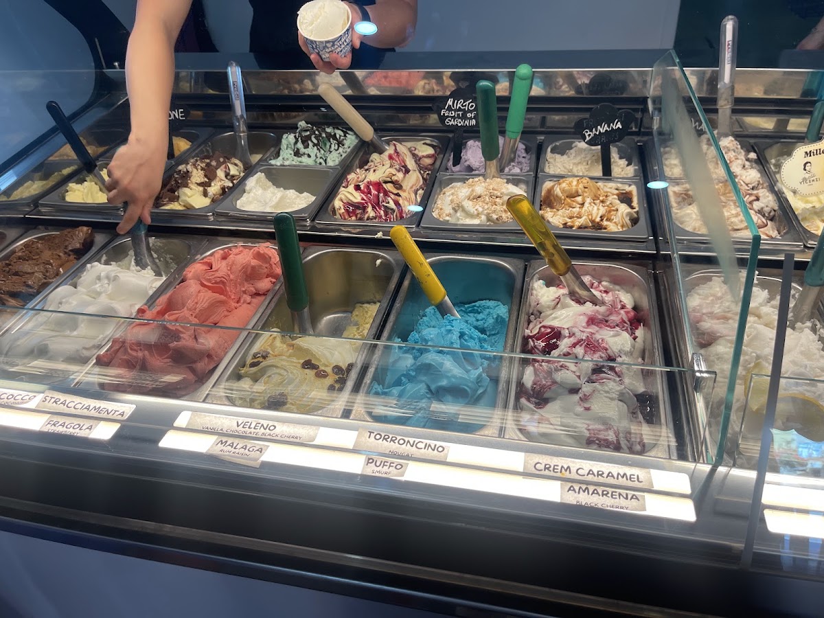 Il gelato servito.