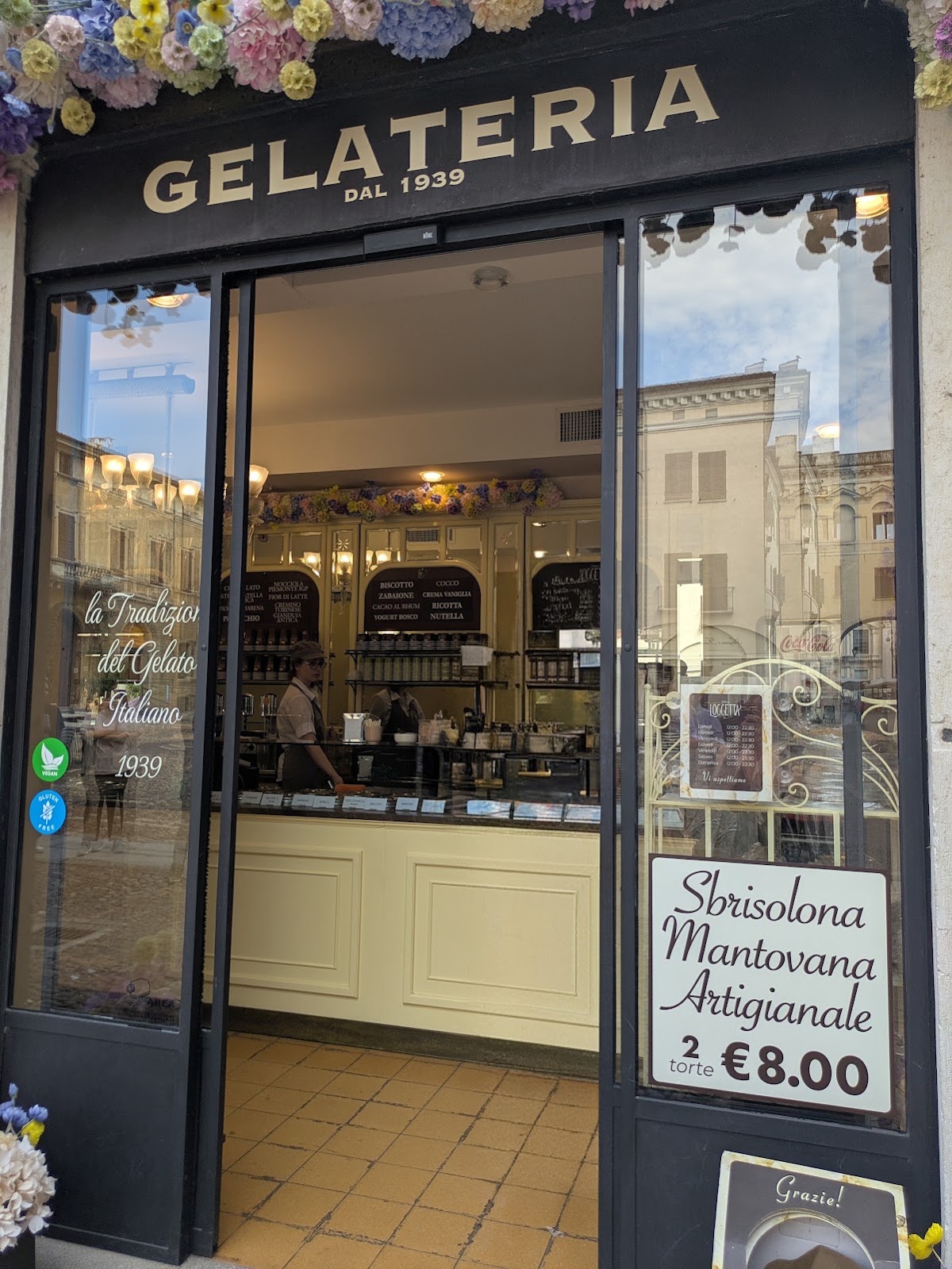 Il gelato servito.