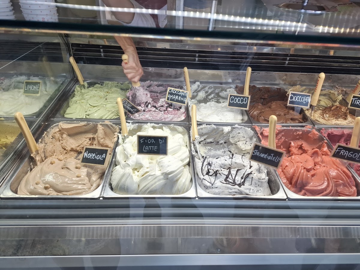 Il gelato servito.