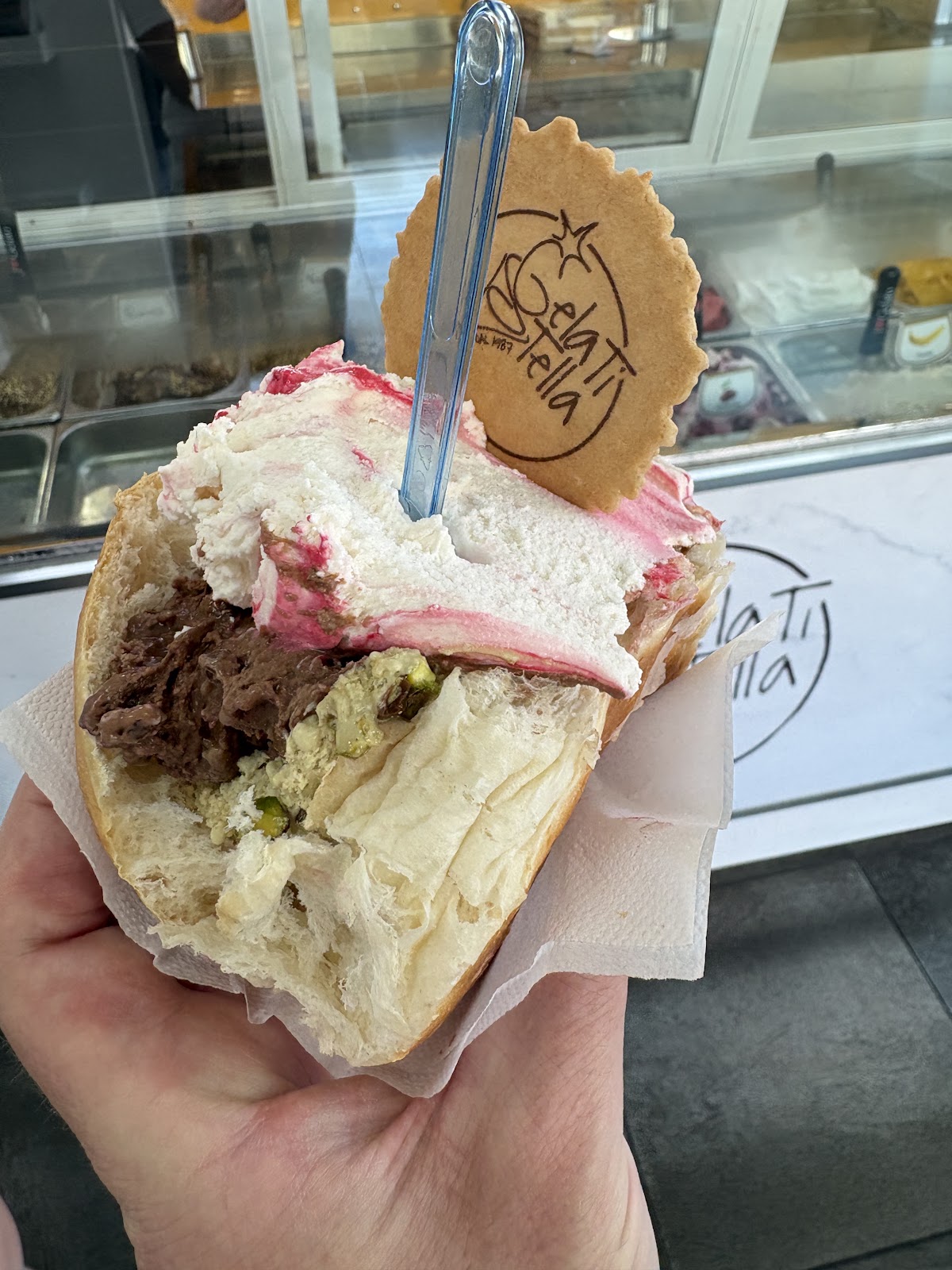 Il gelato della casa.