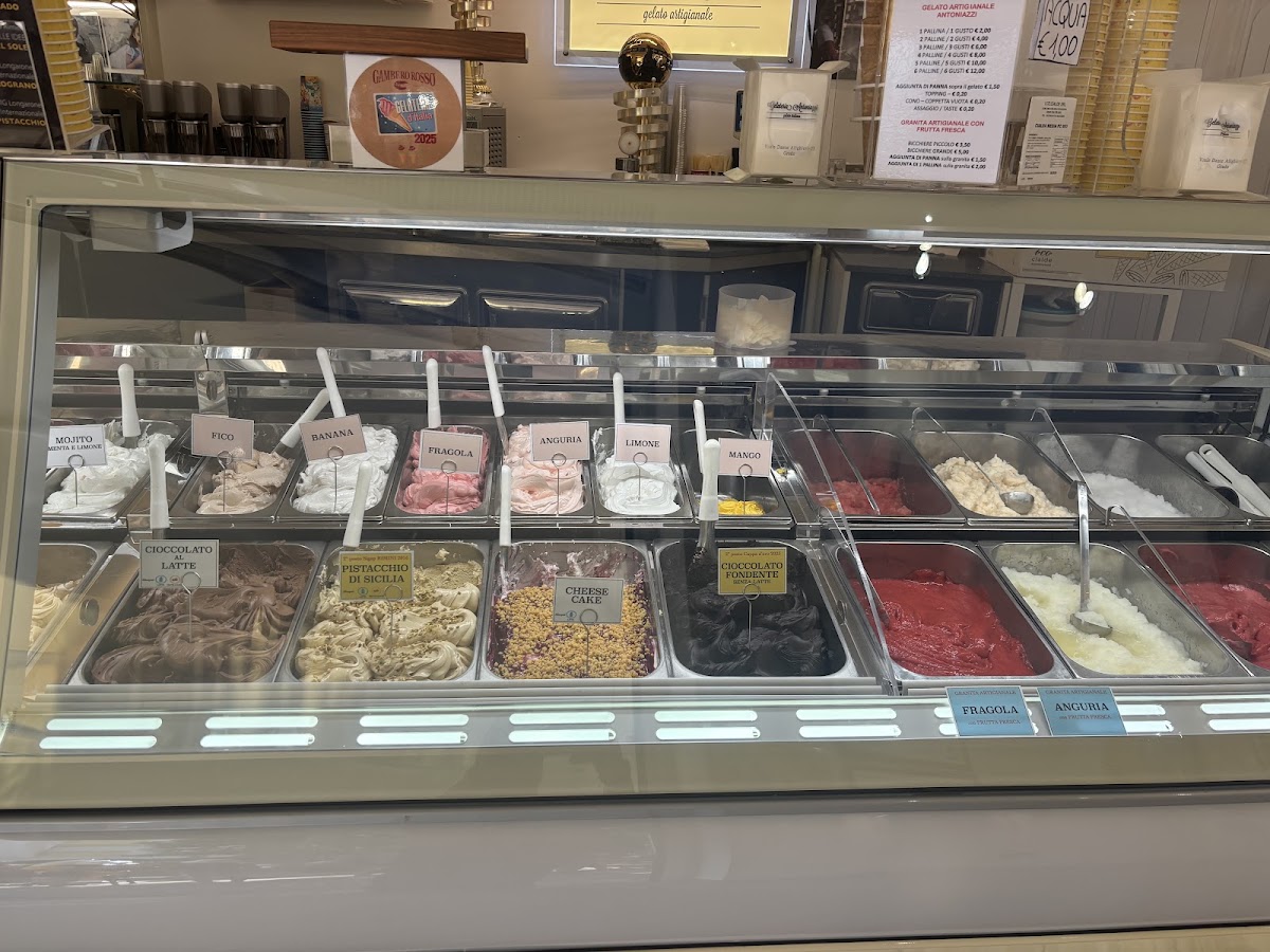 Il gelato servito.