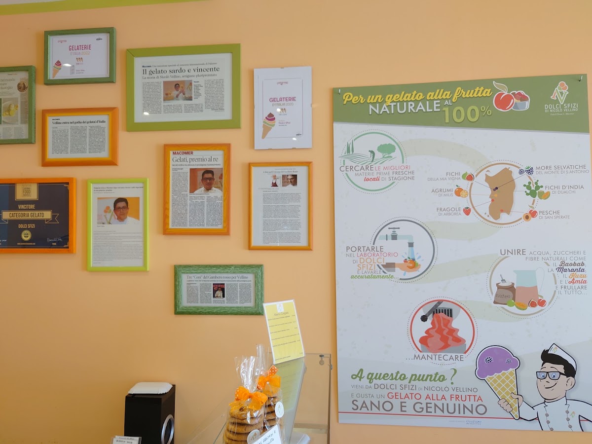 Un dettaglio del banco.