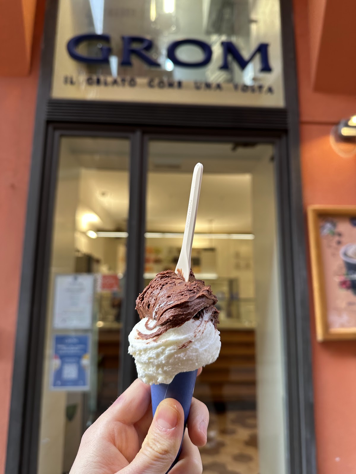 Il gelato servito.