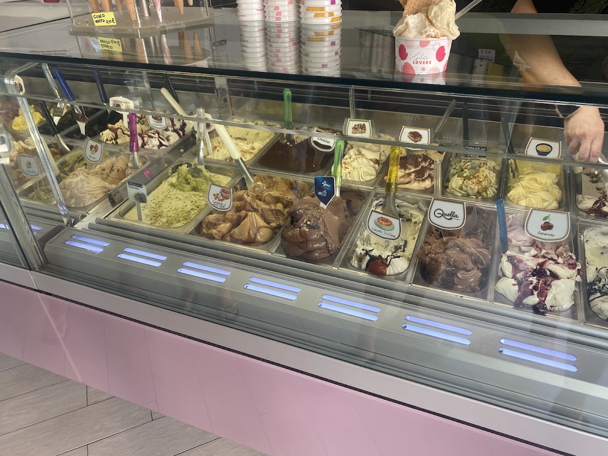 Il gelato servito.