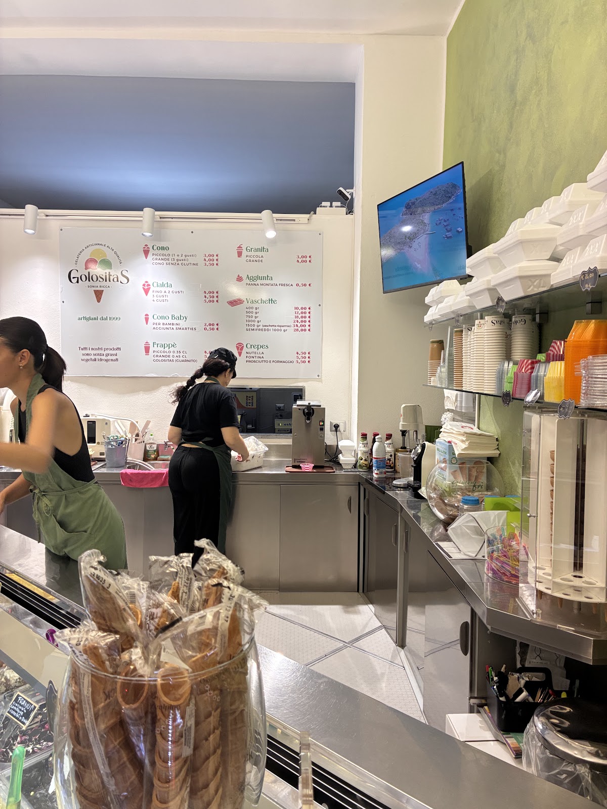 Il locale in servizio.