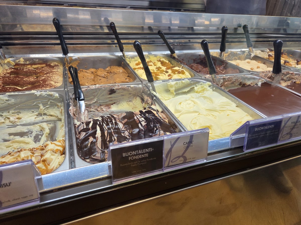 Il gelato servito.