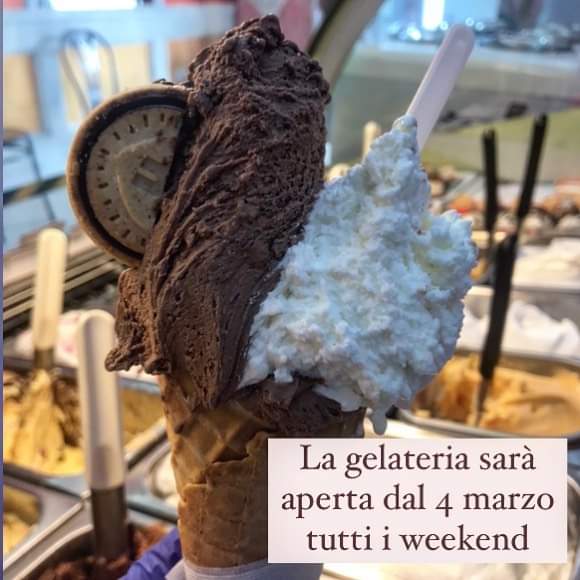 Il gelato servito.