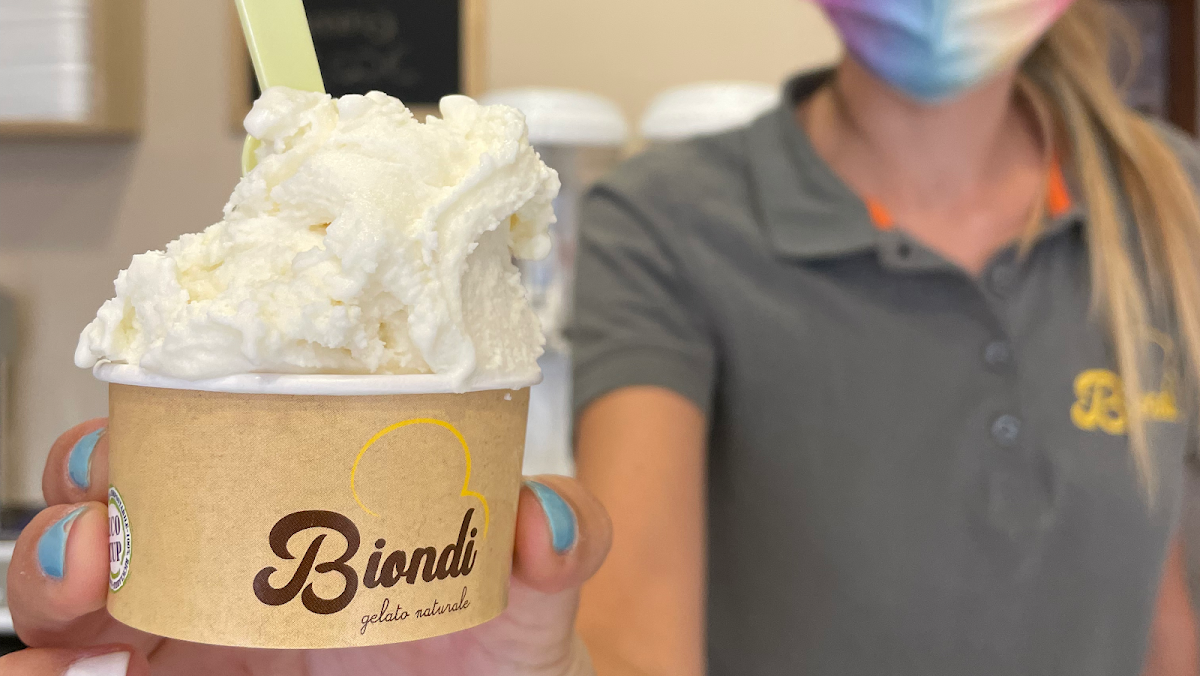 Il gelato servito.