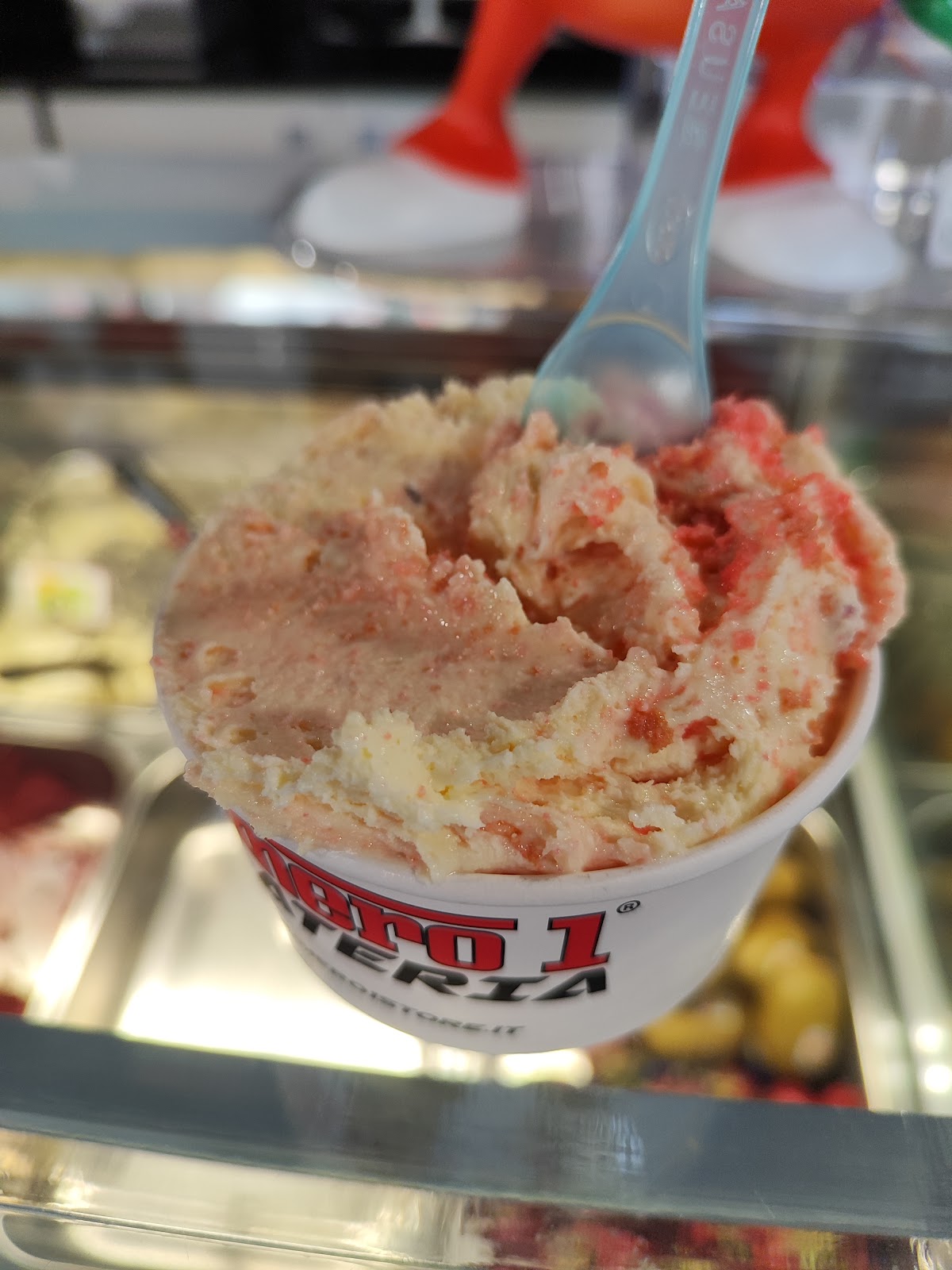 Il gelato servito.