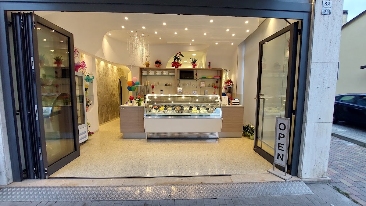 Il gelato servito.