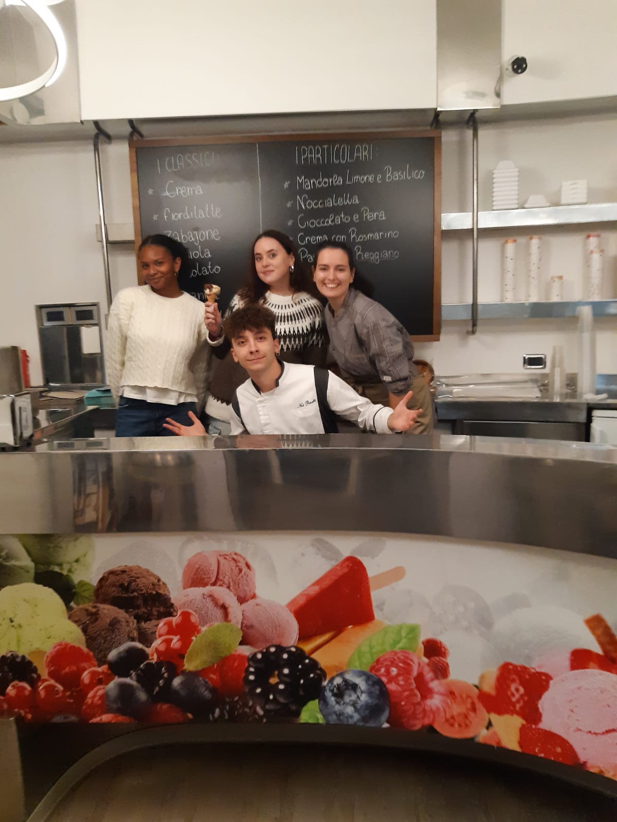 Il gelato servito.