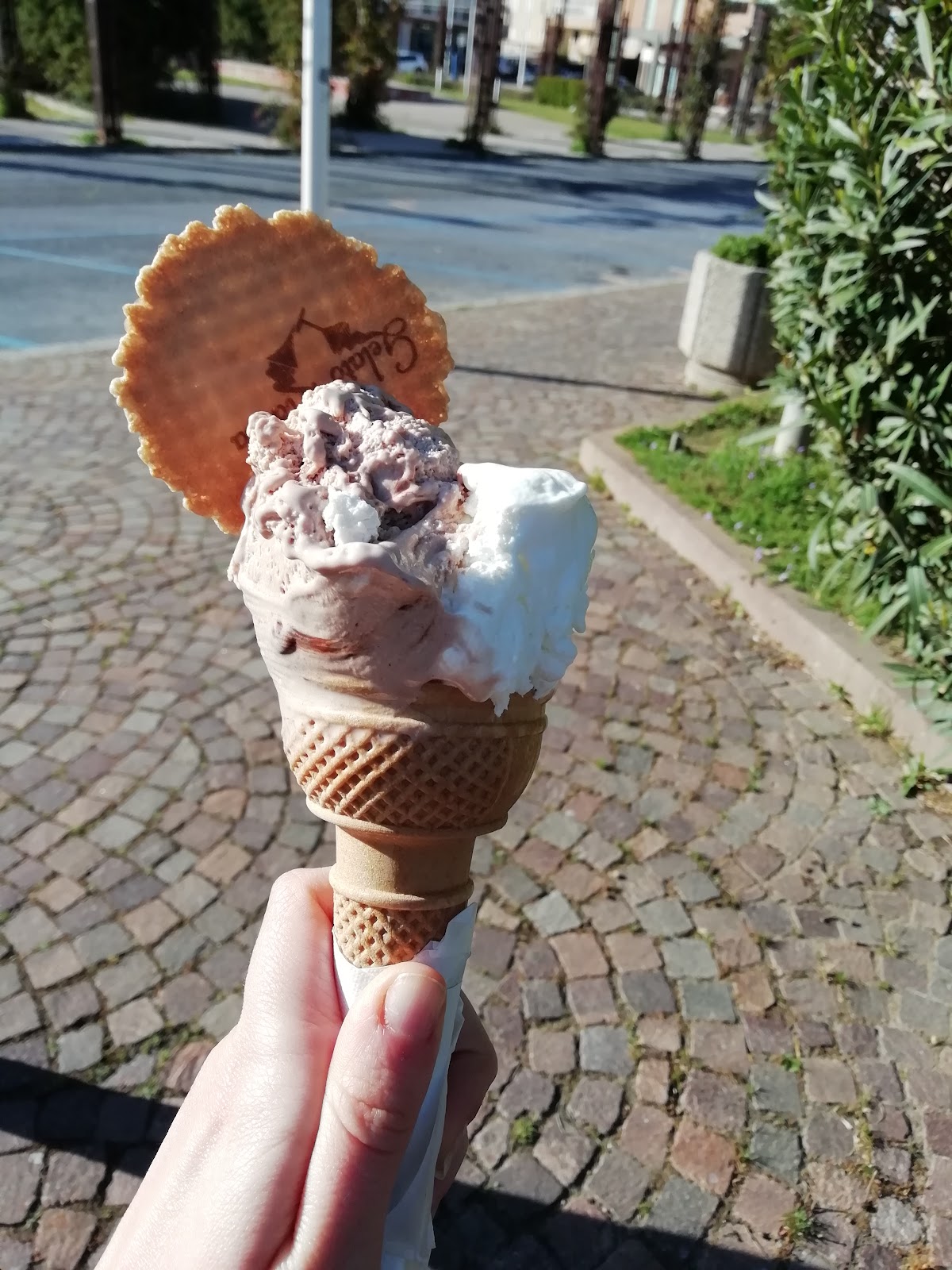 Il gelato servito.