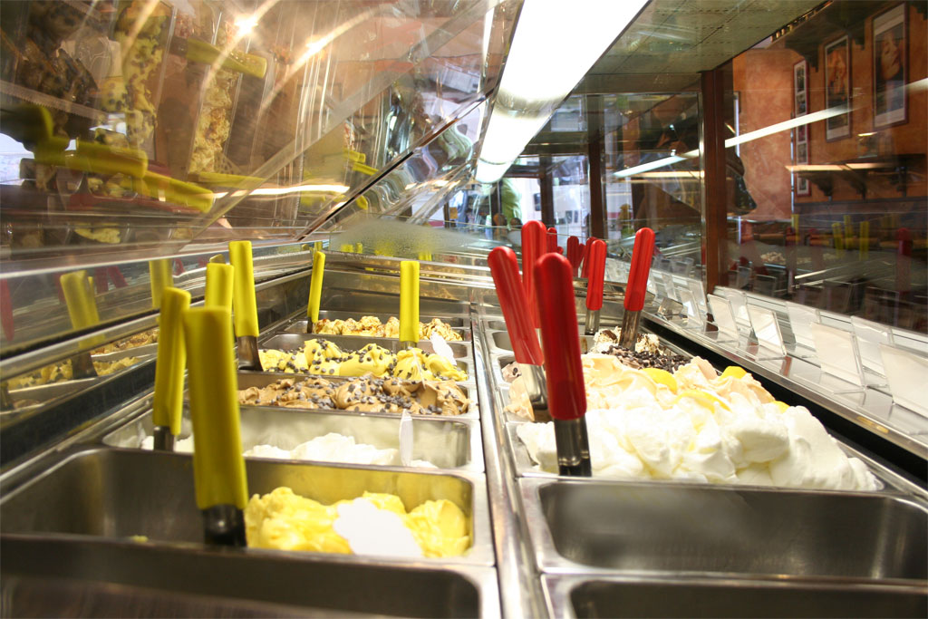 Il gelato servito.