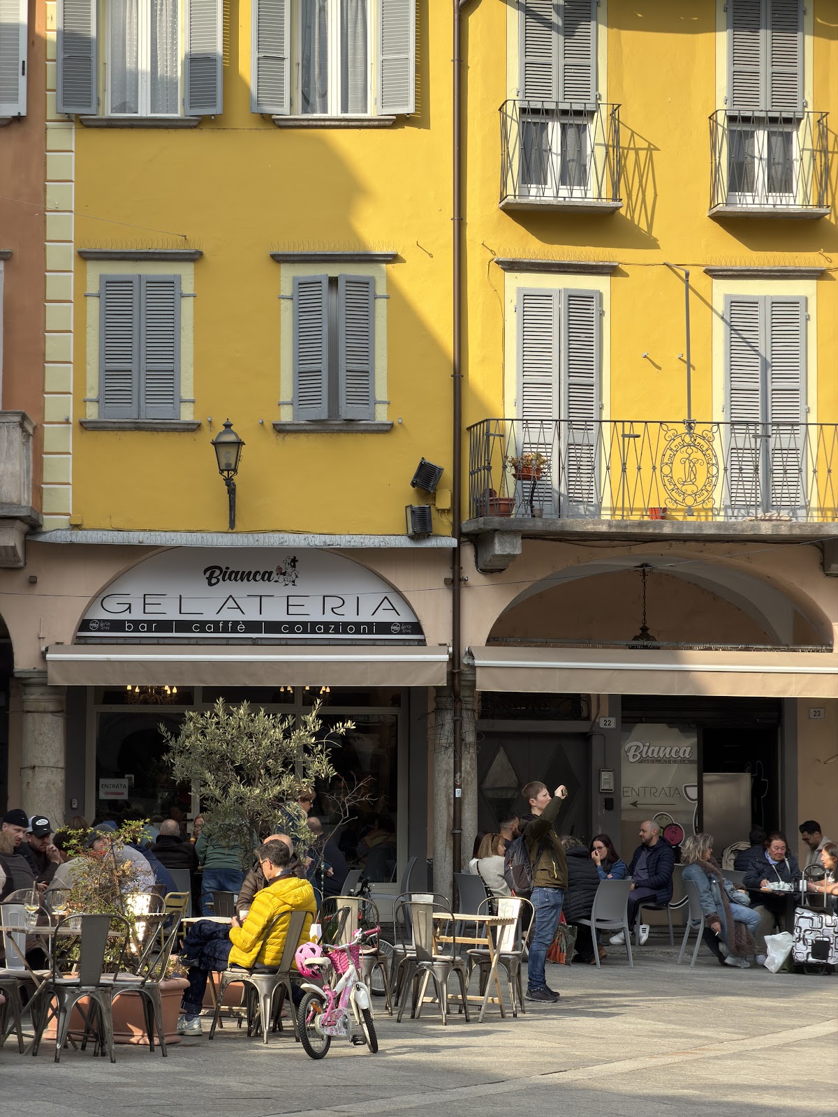 Il gelato servito.