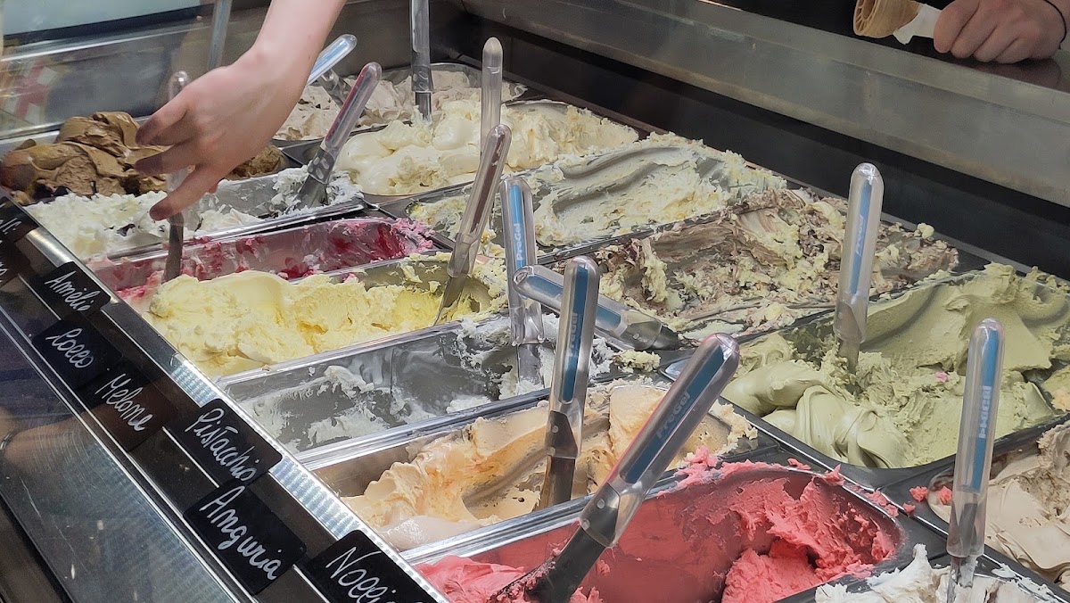 Il gelato servito.