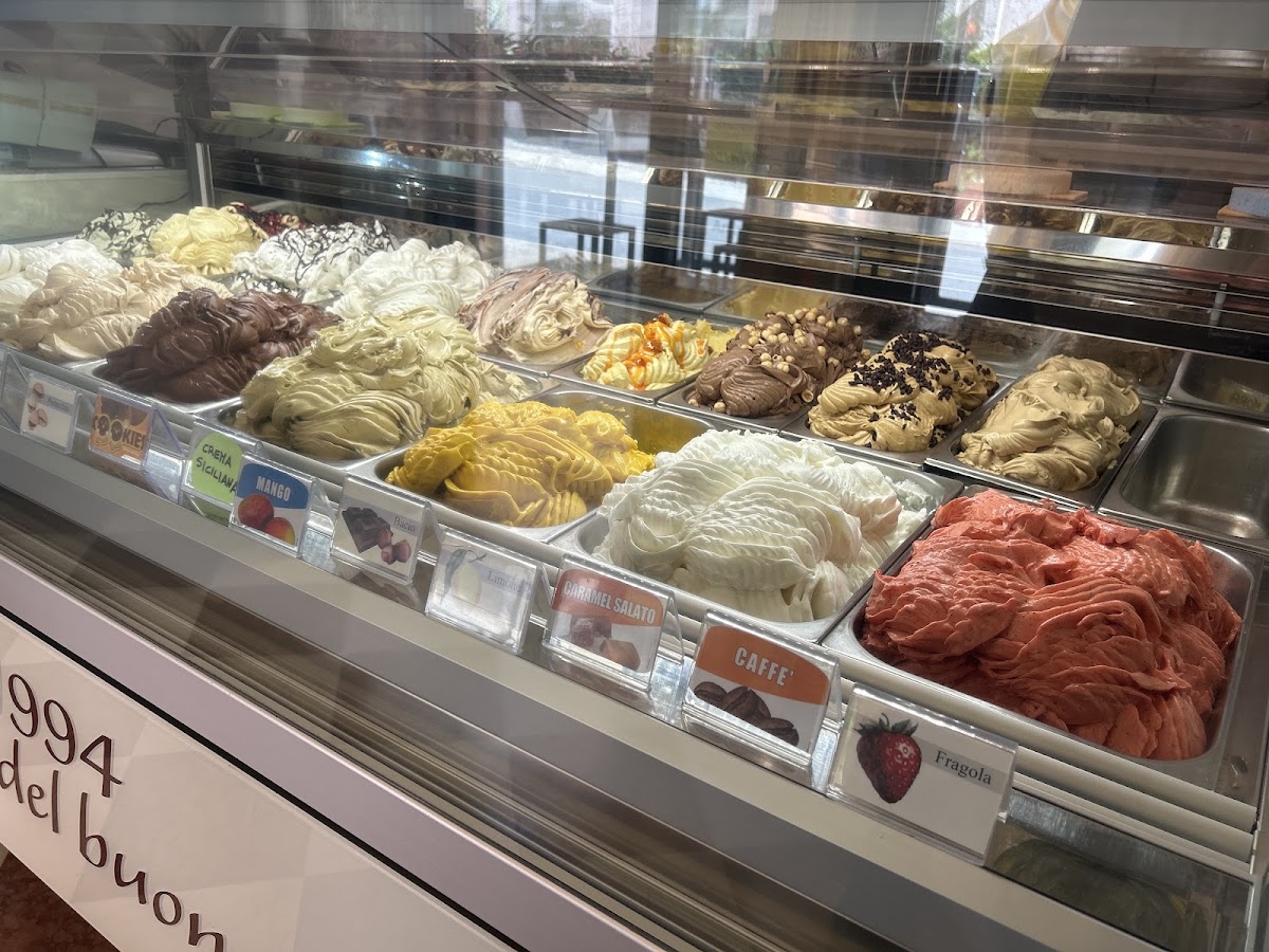 Il gelato servito.