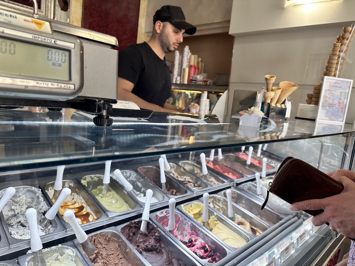 Il gelato servito.