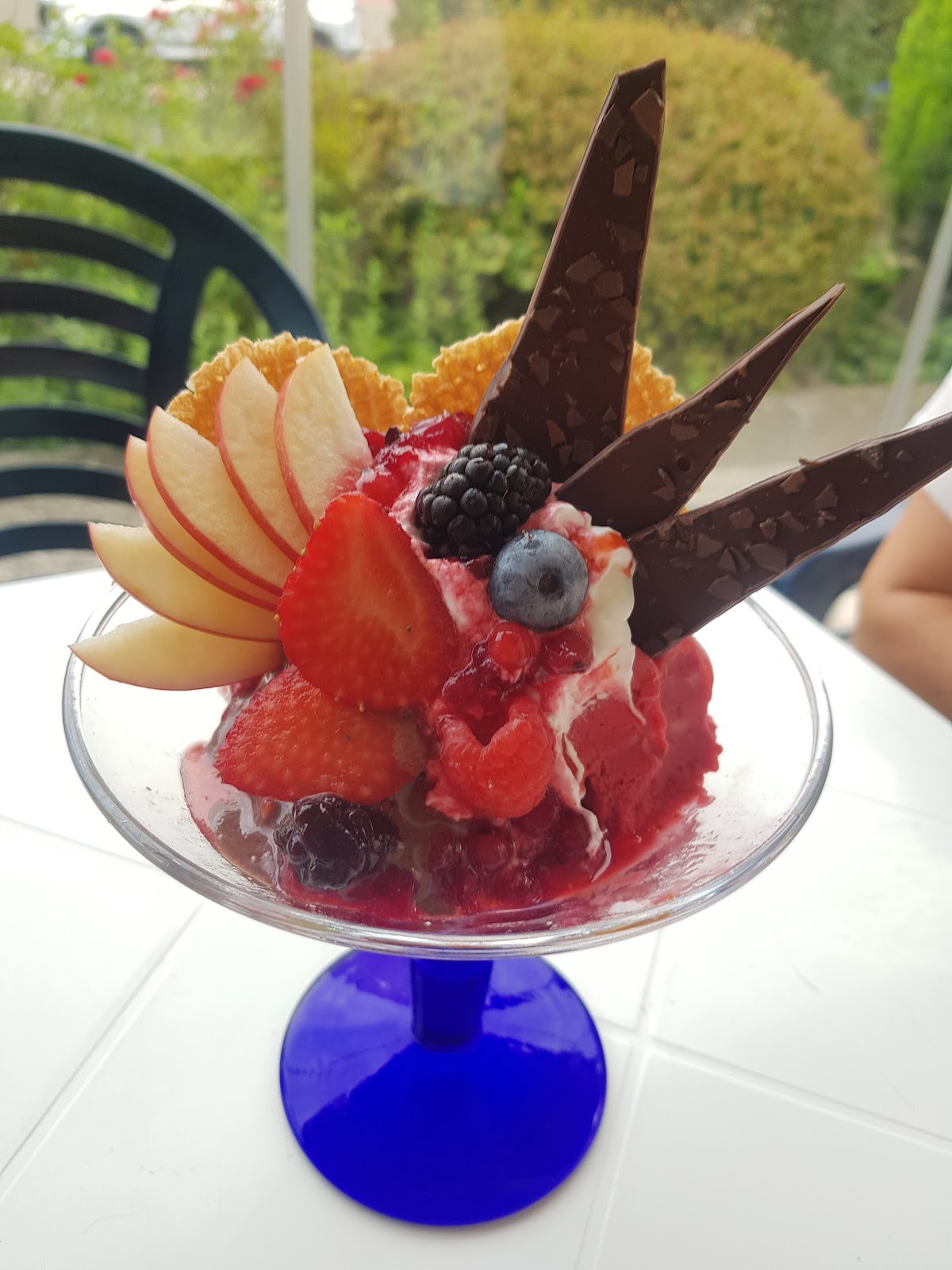 Il gelato servito.