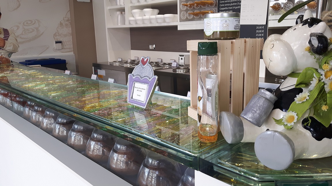 Il gelato servito.