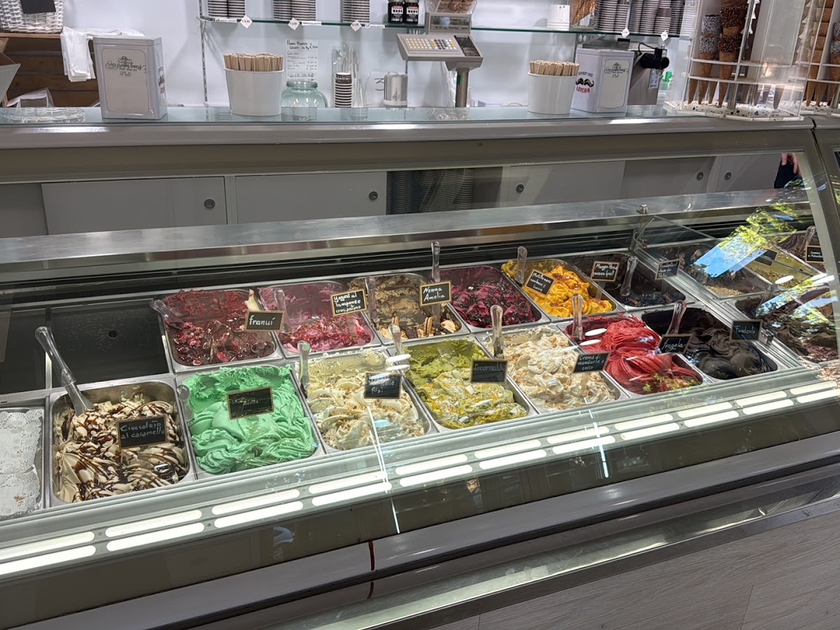 Il gelato servito.